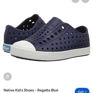 NIB Native Kids Slip-On Water Shoe in Regatta Blue and White